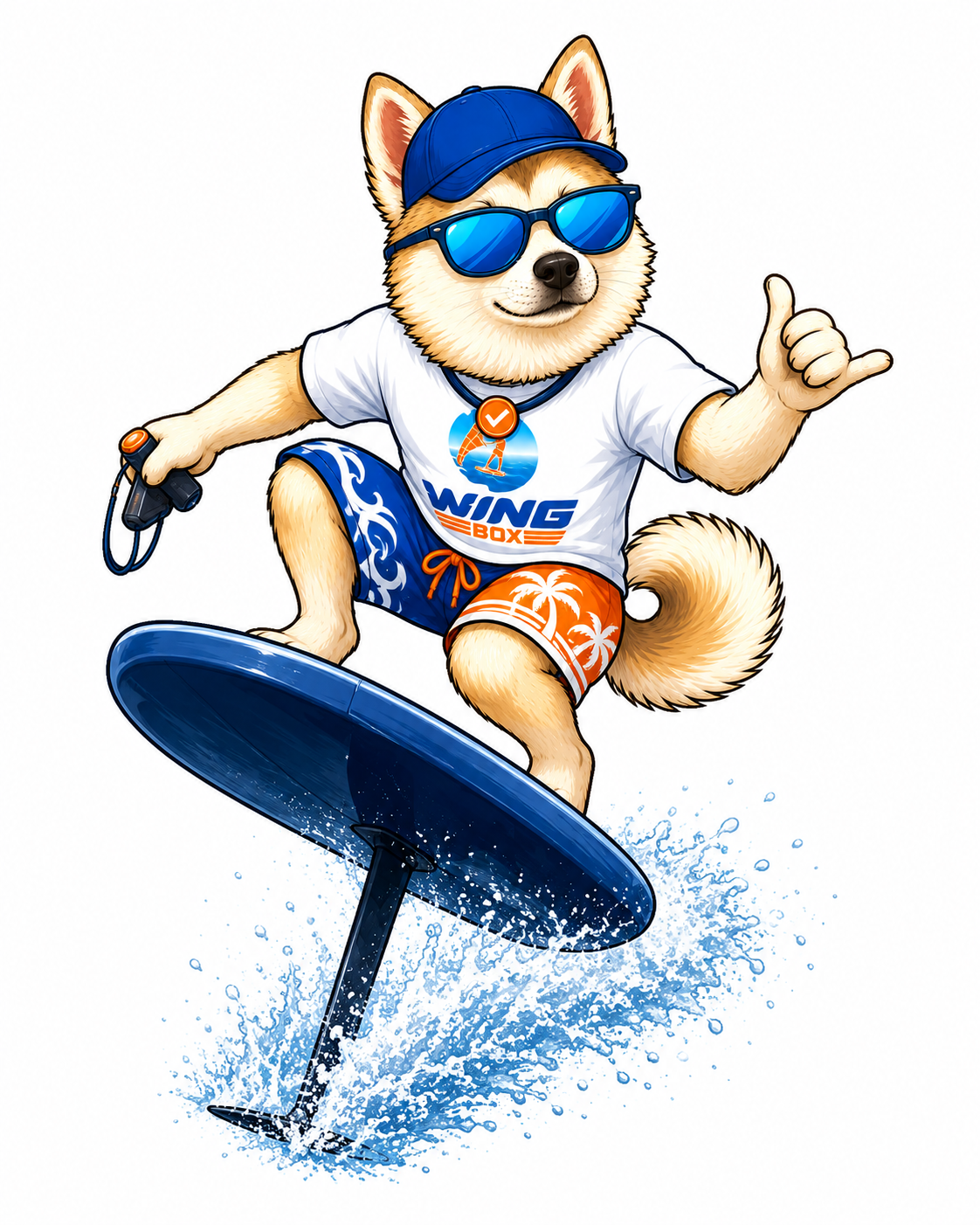 Mascotte Wingbox en efoil